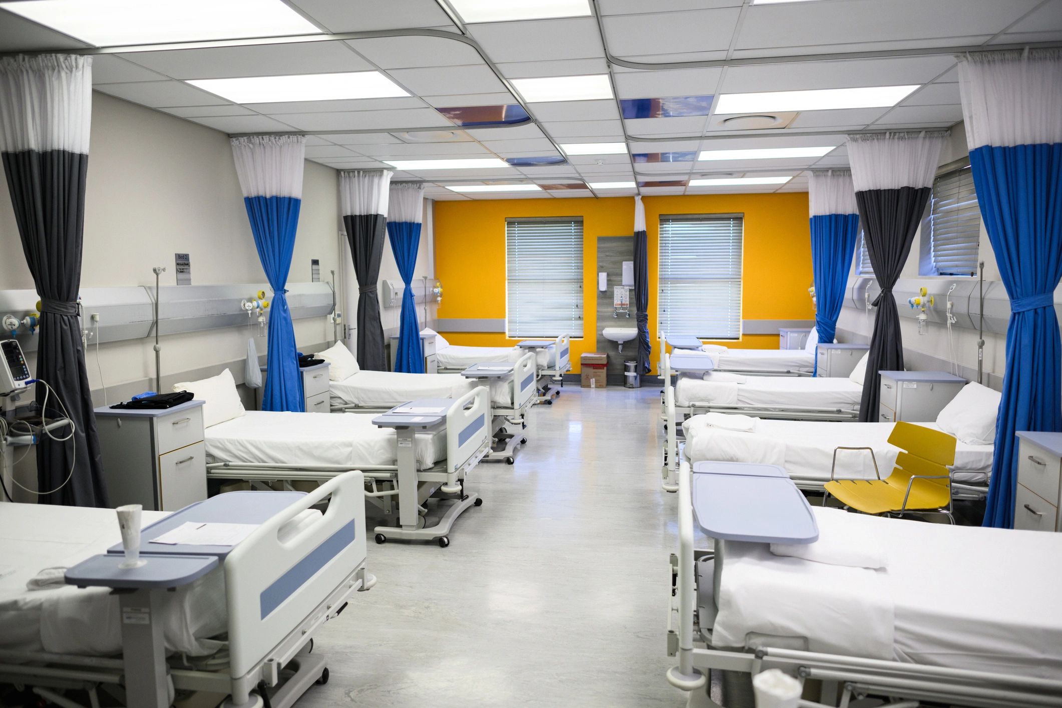 Modern hospital ward representing healthcare systems and innovation